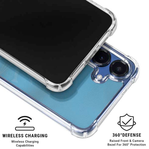 Uruguay Soccer Flag Galaxy S25 Plus Clear Case